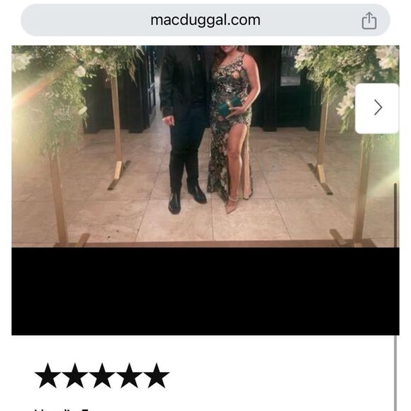 Mac Duggal 49574 Size 6 Embellished Floral Garden One Shoulder Thigh Slit Gown - Picture 15 of 16